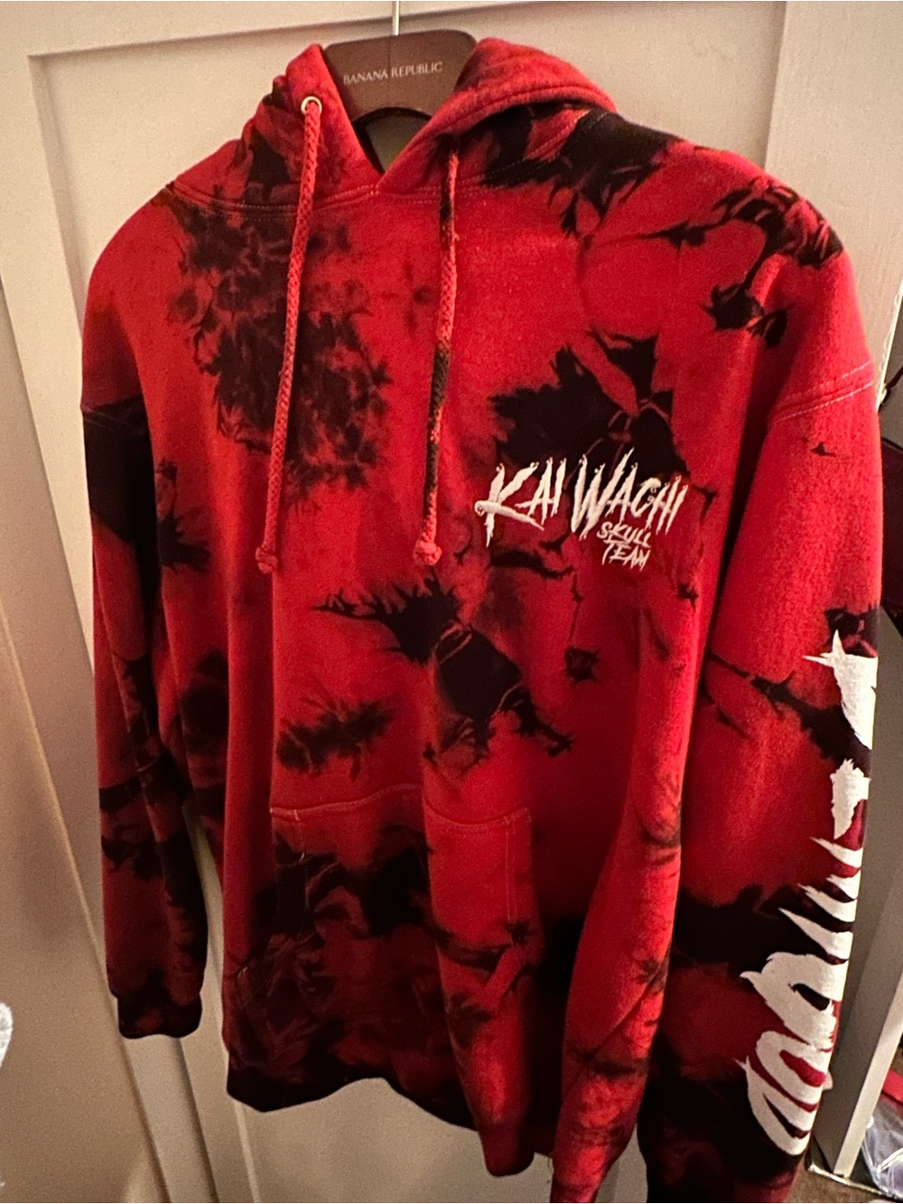 Red Tie-Dye Hoodie